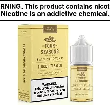 TURKISH TOBACCO BY FOUR SEASONS SALTS 30ML - Vapejuice