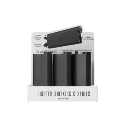 White Rhino Lighter Sidekick C Series Solid Black (12 Count Display)