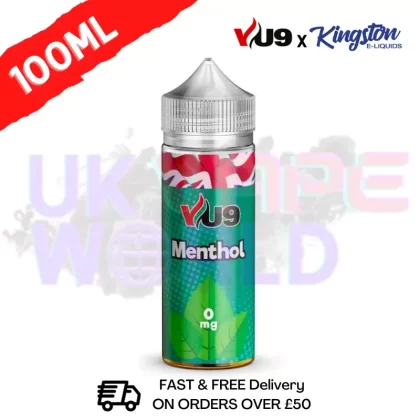 Menthol Shortfill Juice 100ML Eliquid – VU9 x Kingston