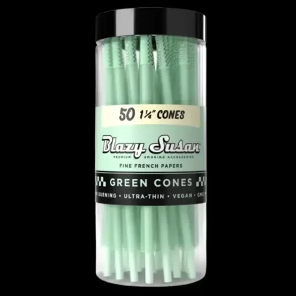 Blazy Susan Green Cones Jar
