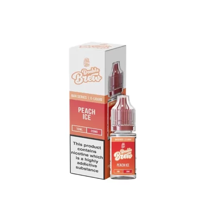 Ohm Brew Double Brew Peach Ice 10ml Nic Salt E-Liquid - Vapestore Co