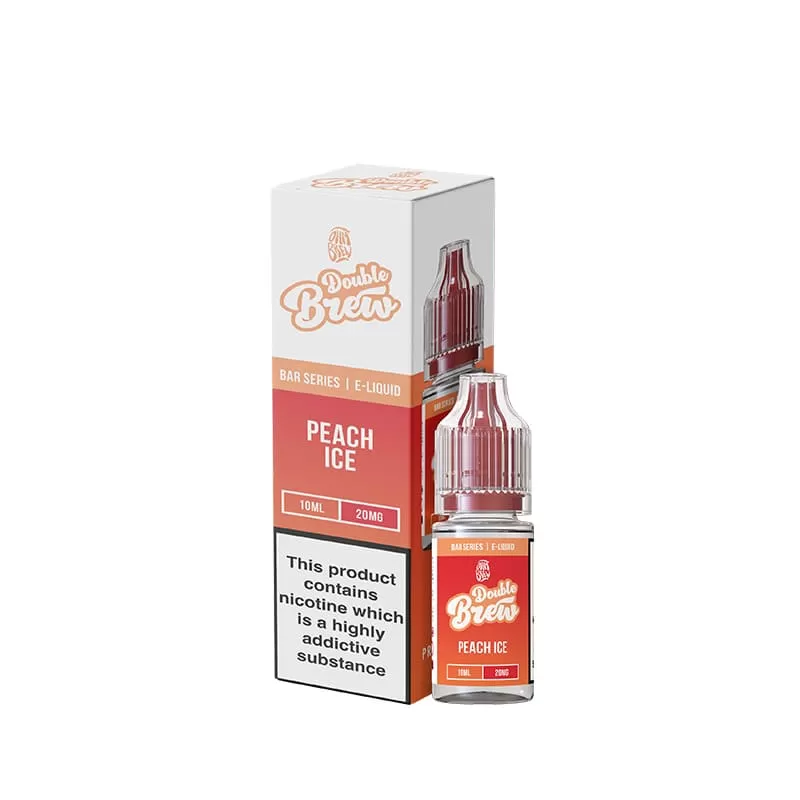 Ohm Brew Double Brew Peach Ice 10ml Nic Salt E-Liquid - Vapestore Co