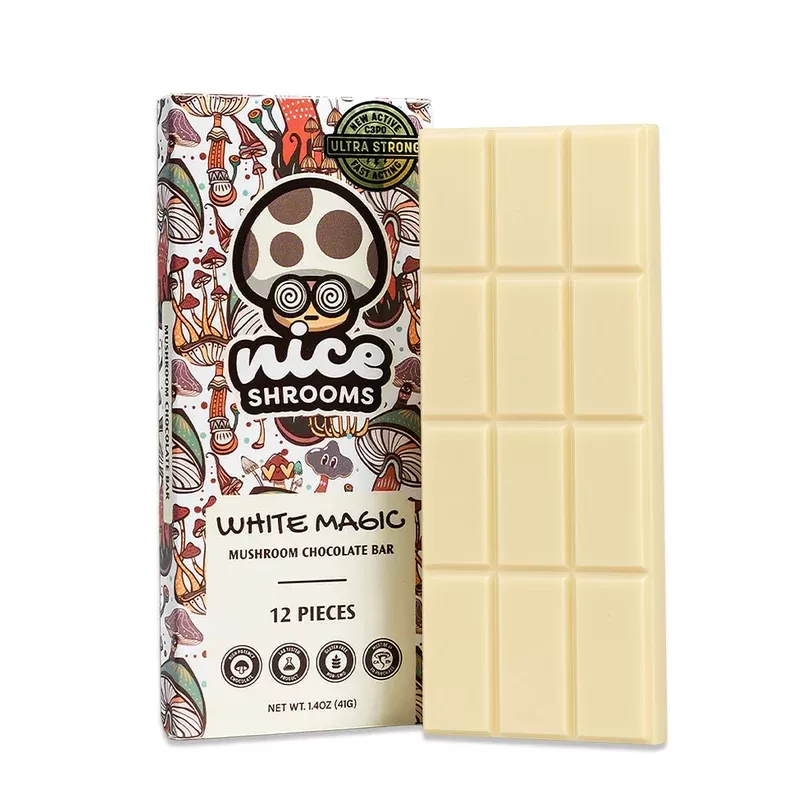 Nice Shrooms Magic Mushroom Chocolate Bar – White Magic