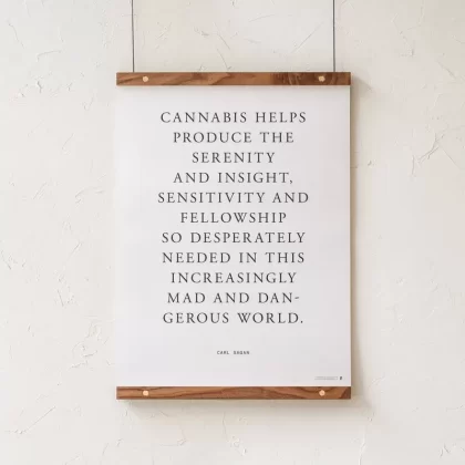 GoldLeaf Carl Sagan Quote Art Print