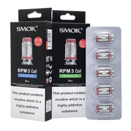 SMOK RPM 3 Replacement Coils (5 Pack) - Resistance#0.15ohm>0.23ohm