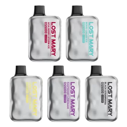 Lost Mary OS5000 Luster Disposable Vape - flavor#Acai Berry Storm Ice>Black Strawnana>Berry Crush Ice>Lemon Lime Sparkling>Raspberry Lemonade>Pineapple Mango