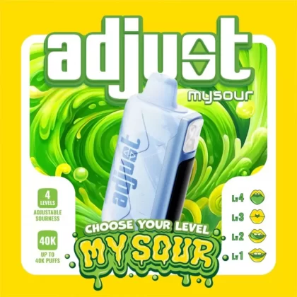 adjust mysour 40K Disposable Device - 40000 Puffs - Sour Pinkberry