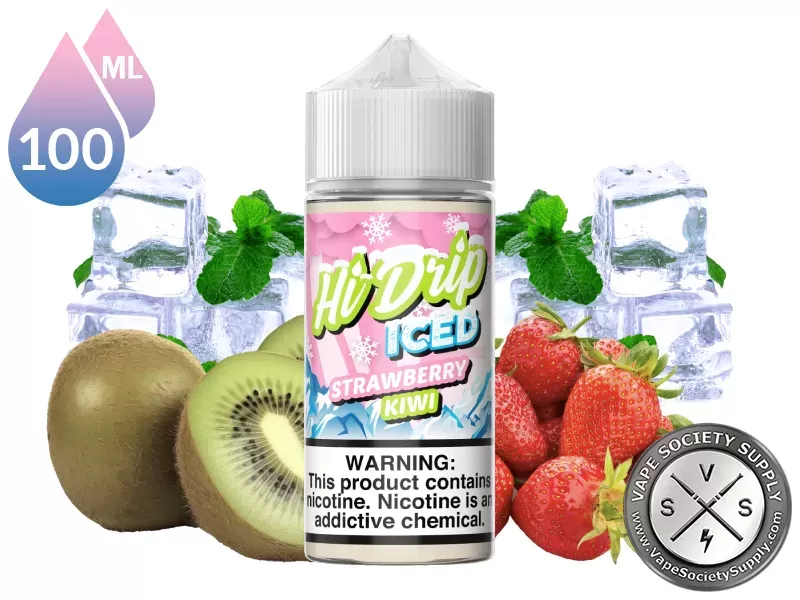 Strawberry Kiwi ICED HI DRIP E-Liquids 100ml