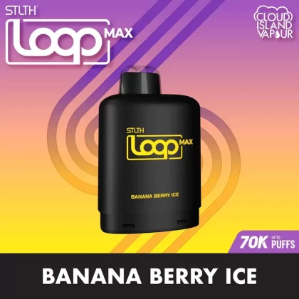 STLTH LOOP MAX 70K Pod Pack – Banana Berry Ice