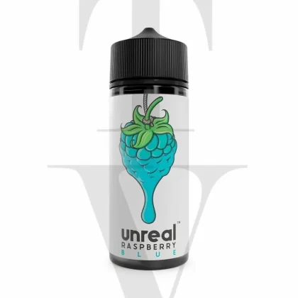 UNREAL RASPBERRY BLUE 100ML SHORTFILL E-LIQUID - Free Nic Shot#2 x 18mg VG Nic Shot to make 3mg>2 x 9mg VG Nic Shot to make 1.5mg>No Nic Shot