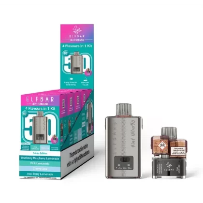 Elf Bar 4in1 Ultra 50 Prefilled Pod Kit Drinks Edition - Strength#20mg (A16F78) (A16F78)