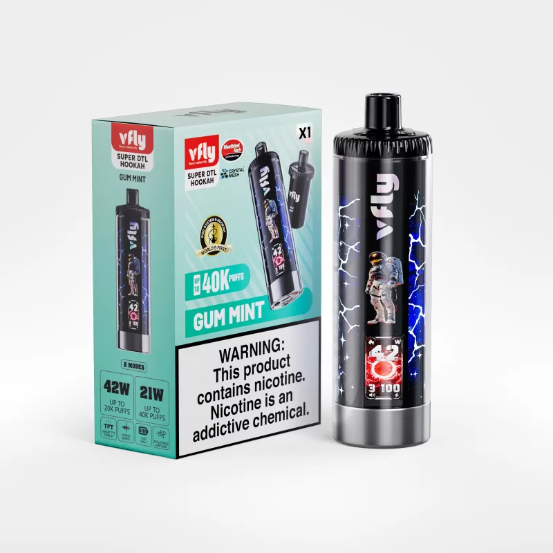 VFLY Super DTL Hookah 40K Disposable E-Hookah KIT - Image 3