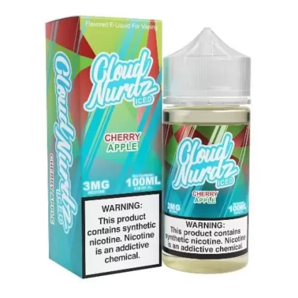 Cloud Nurdz Iced E-Liquid – Cherry Apple 100ml