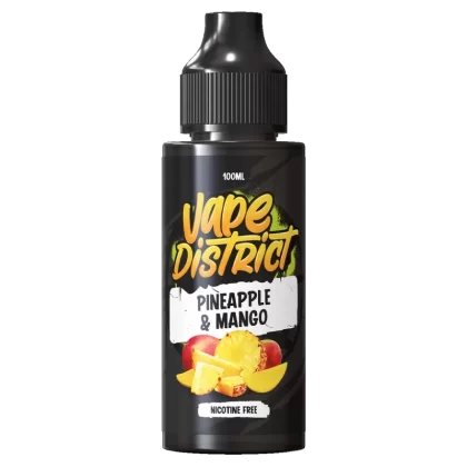 Pineapple & Mango by Vape District 100ml - ICE NIC SHOTS (+£1.99)