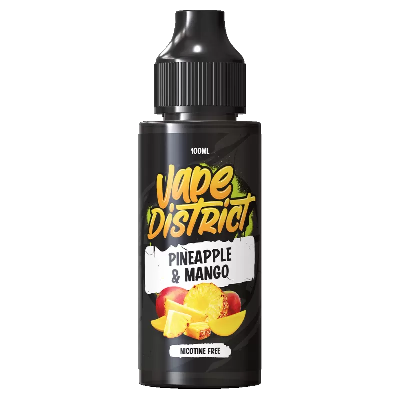 Pineapple & Mango by Vape District 100ml - ICE NIC SHOTS (+£1.99)