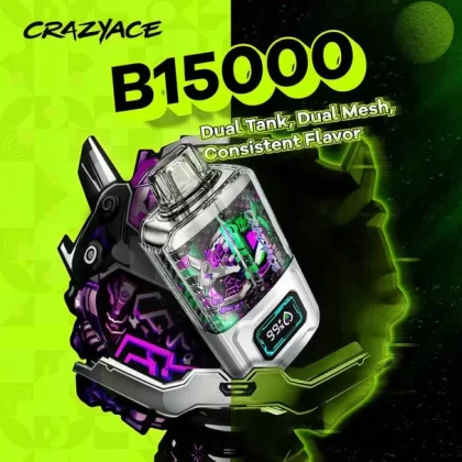 CRAZYACE B15000 Dual Tank 2 x 8ml - Fresh Mint
