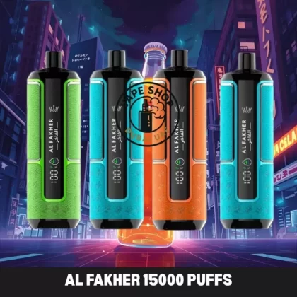 Buy Al Fakher Crown Bar Hypermax 15000 Puffs 0.6MG Nicotine Online - Vape Product, Box Of 10 PCs; Blackcurrant Ice, Blue Razz Lemonade (827198)