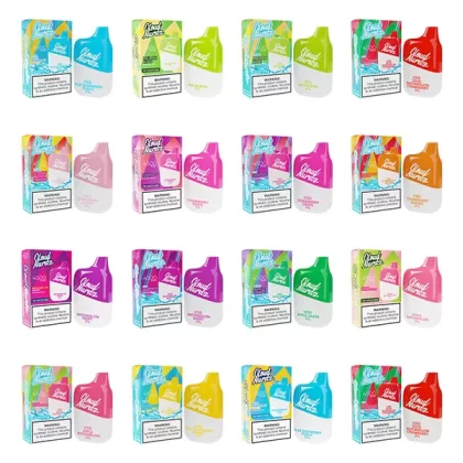 Cloud Nurdz Disposable | 4500 Puffs | 12ml *** - Sour Watermelon Strawberry - 50mg