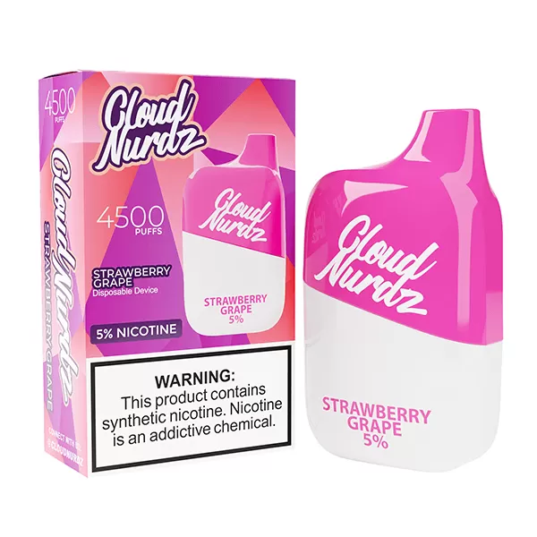 Cloud Nurdz Disposable | 4500 Puffs | 12ml *** - Sour Watermelon Strawberry - 50mg - Image 3