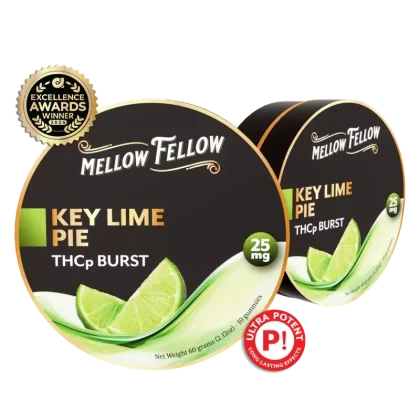 Mellow Fellow THCp Bursts Edibles – Key Lime Pie – 25mg - Vape Store