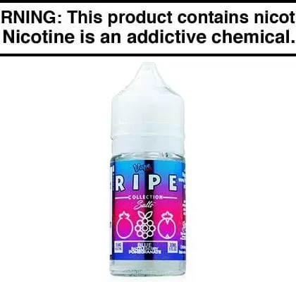 BLUE RAZZLEBERRY POMEGRANATE BY VAPE 100 RIPE SALTS 30ML - Vapejuice