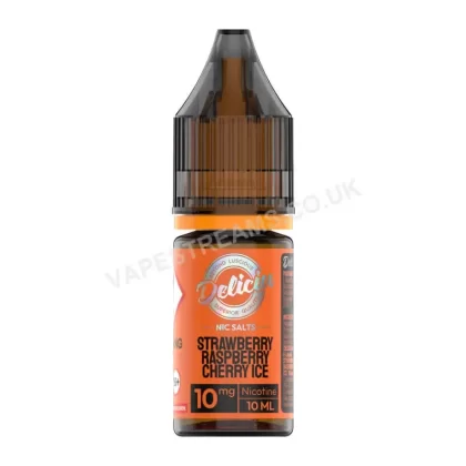 Vaporesso Deliciu Strawberry Raspberry Cherry Ice Nic Salt E-Liquid - Vapestreams Co