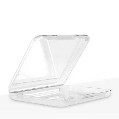Flat Container | Clear Plastic Shatter Concentrate Containers | 11mm – 60 Count