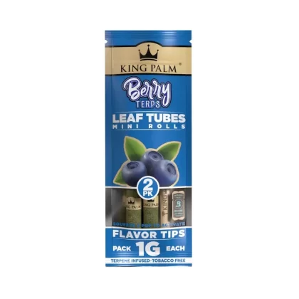 King Palm Leaf Tube Mini Rolls – 2ct - Vape Store