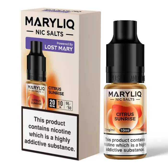 CITRUS SUNRISE NIC SALT E LIQUID BY MARYLIQ
