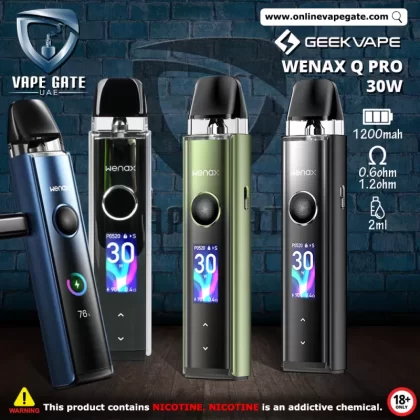 GEEKVAPE WENAX Q PRO 30W POD KIT - Aurora Green, Moonlit Silver