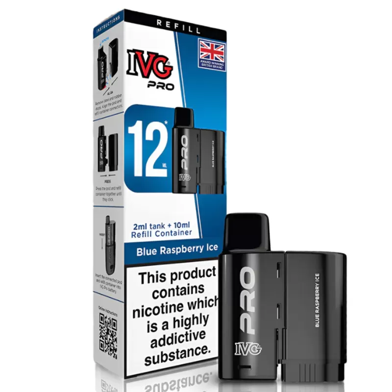 IVG PRO 12 Refill POD 10mg - Blueberry Mint - Image 2