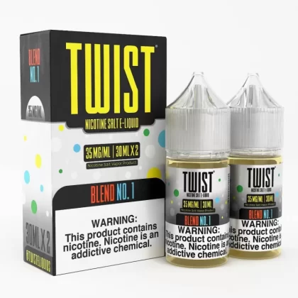 Twist e-Liquids Salt Blend No. 1 eJuice - 60mL (2x30mL); Vape Product, Vape Product; Twist eLiquids (D982A7)