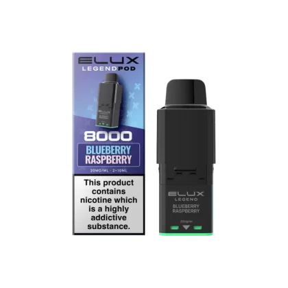 Elux Legend 8000 Prefilled Pod Blueberry Raspberry - 20mg