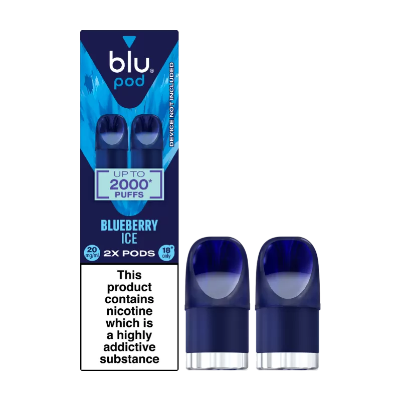 Blueberry Ice Blu Bar Pods - 20mg - Vape Product (8A0A76)