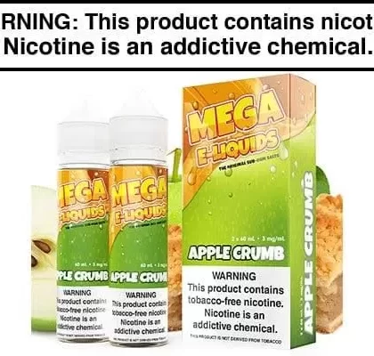 APPLE CRUMB BY MEGA E LIQUIDS 120ML - Vapejuice