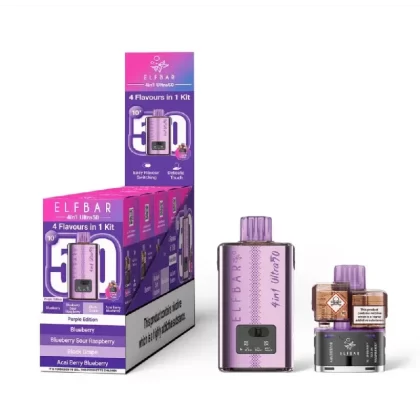 Elf Bar 4in1 Ultra 50 Prefilled Pod Kit Purple Edition