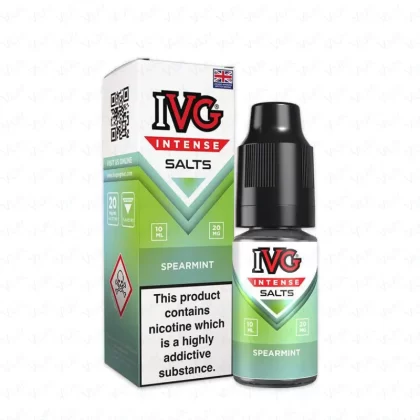 IVG Intense Spearmint Saltnic Vape Juice - Strength