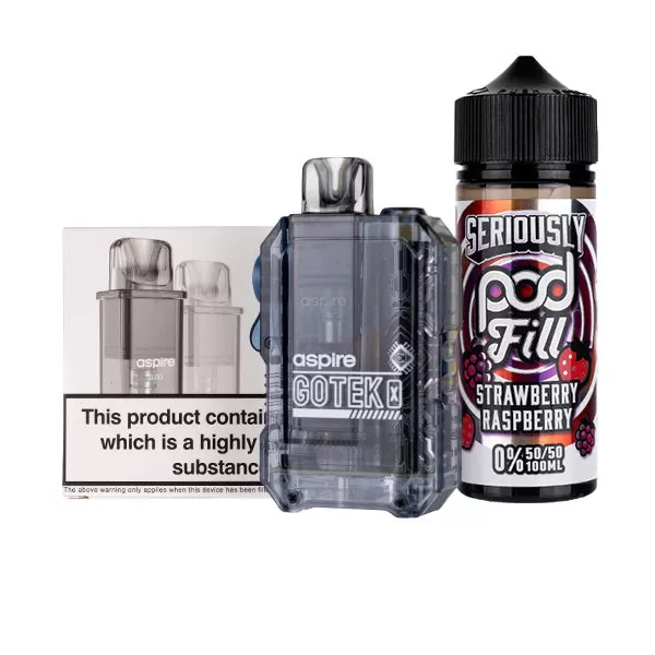 Aspire GoTek X Nicotine Free Bundle - Translucent Violet / 0.6ohm