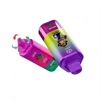 UZY 6 in 1 150000 Puffs Vape – Six Flavors in One - Watermelon Ice & Strawberry Mamba & Strawberry Watermelon, Blueberry Ice & Raspberry Lemon & Watermelon Bubblegum; 3-nicotine, 2-nicotine (FC5040)
