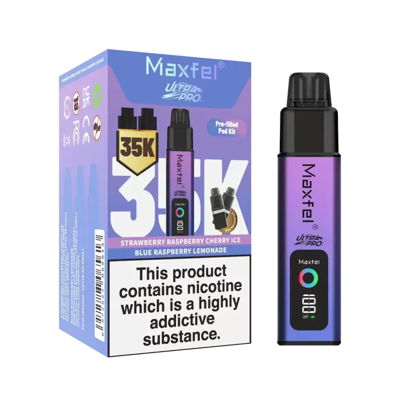 Maxfel Ultra Pro 35K Prefilled Pod Vape Kit - Grape Ice / Pineapple Ice