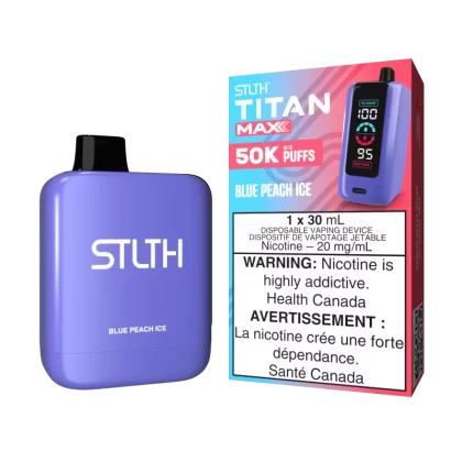 STLTH TITAN MAX - Blue Peach Ice - 20 mg/mL (wholeseller) - Excise ON, 20 mg/mL - ON