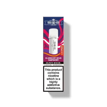 SKE Crystal Pro 600 Blueberry Sour Raspberry Prefilled Pod - Nicotine Strength#20mg