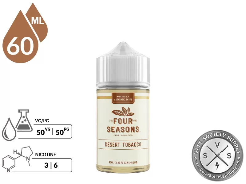 Desert Tobacco By Four Seasons E-Liquid 60ml - Image 2