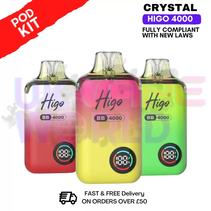 Crystal Higo 4000 Puff Prefilled Pod Kit – £9.95