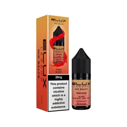 Tiger Blood Nic Salt E-Liquid by Elux Legend - Strength#10mg>20mg