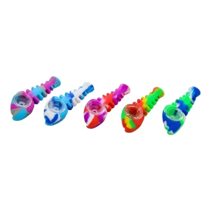 Silicone Fish Hand Pipe – 4in