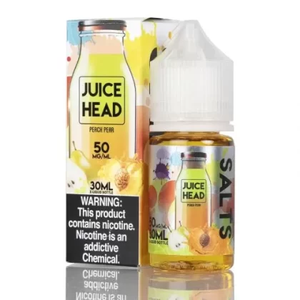 PEACH PEAR SALTS JUICE HEAD EXTRA FREEZE E-LIQUID 30ML ( 25MG – 50MG ) - Vapebar Pk