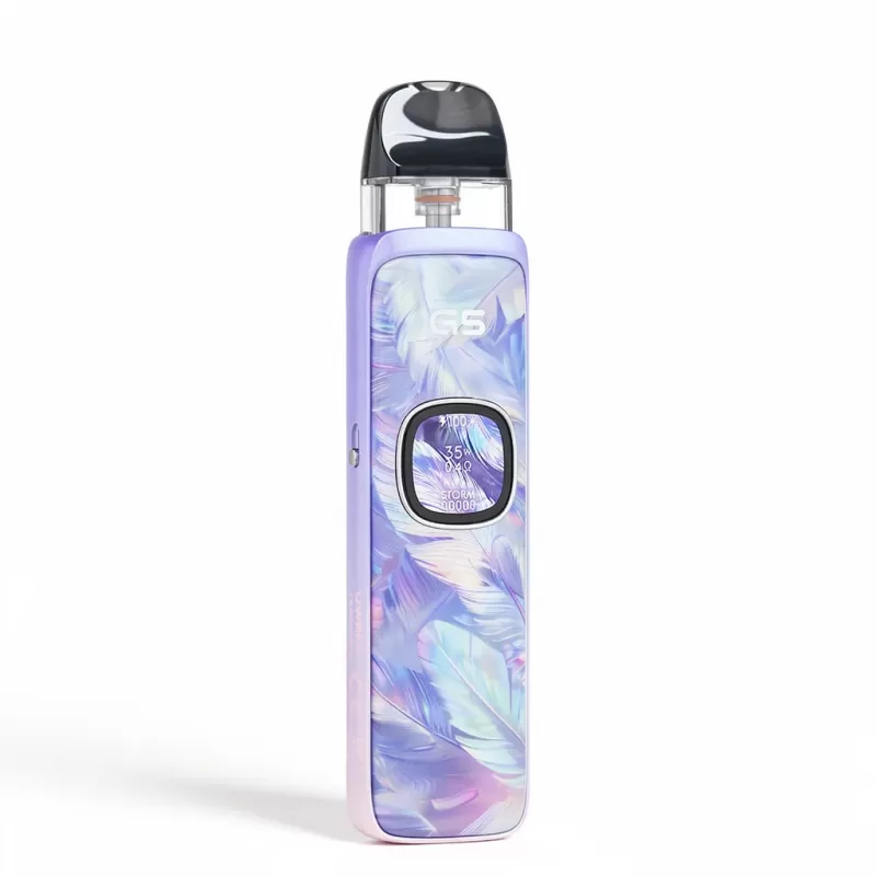 Uwell Caliburn G5 Pod System 1600mAh Battery - Aurora Feathers, Black Carbon