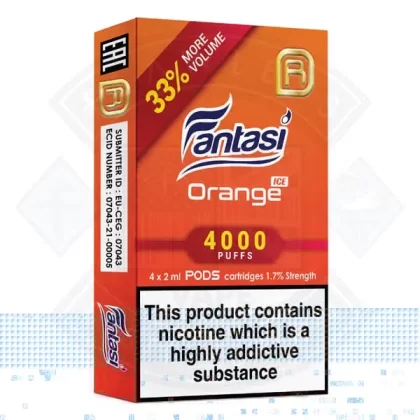 Fantasi NanoStix Pods – Orange Ice 4000puff 1.7%/ 4pack