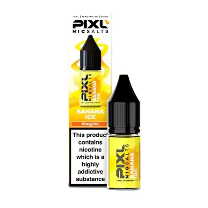 Pixl Banana Ice Nic Salt E-Liquid - 10 Pack
